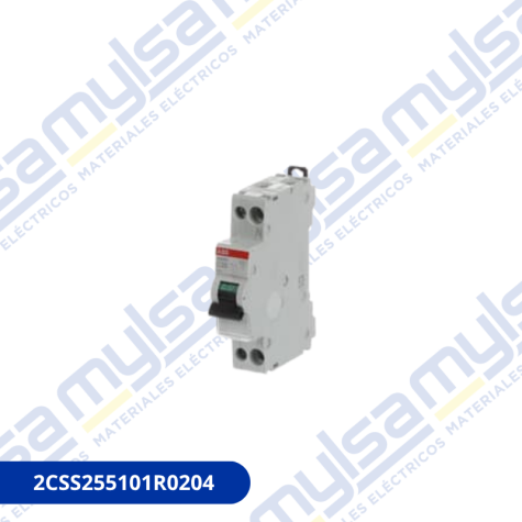 INTERRUPTOR TERMOMAGNETICO DE RIEL DIN 1P+N 20A CURVA C- 6KA (898) 10KA (947-2)