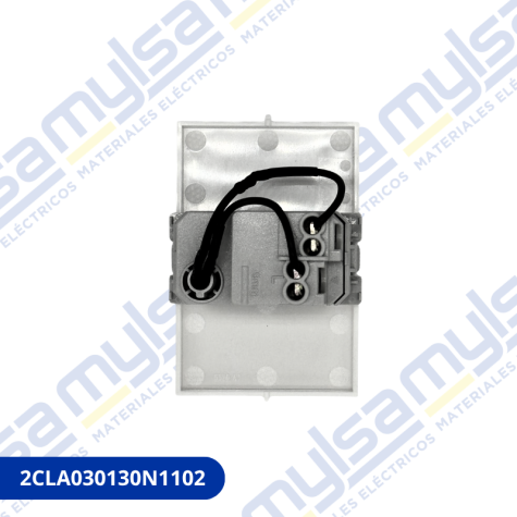 MODULO INTERRUPTOR BLANCO 3 MODULOS CON LED (UNIPOLAR)