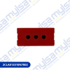 Thumbnail MODULO TOMA ITALIANO 3 EN LINEA ROJO (MODULAR)0