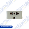 Thumbnail MODULO TOMA MULTI EURO - AMERICANO CON TIERRA BLANCO 150